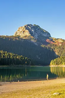Mount Durmitor and Crno Jevero or Black lake in the Municipality of Zabljak in northern Montenegro