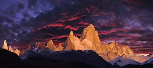 Images Dated 2nd May 2012: Mount Fitz Roy at sunrise, Andes Mountains, Patagonia, Argentina