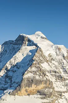 Ski Resorts Prints: mount Jungrau, Berner Oberland, canton of Bern, Switzerland
