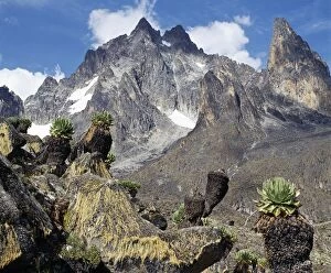 Central Highlands Gallery: Mount Kenya is Africas second highest snow-capped mountain