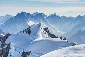 French Alps Gallery: Mount Maudit and others 4000 peak of Blanc group, by aerial view over Mont Banc summit