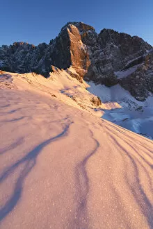 Mount Presolana, Orobie alps at sunset in Bergamo province, Lombardy district, Italy