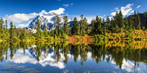 Washington Prints: Mount Shuksan Reflecting in Highwood Lake