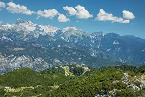 Images Dated 9th August 2022: Mount Vogel above Lake Bohinj, Upper Carniola region, Slovenia