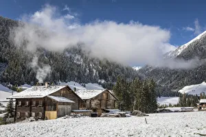Mountain Farm Prints: Mountain huts in the rear Villgraten valley, East Tyrol, Austria