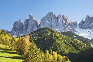 Parco Naturale Puez Odle Prints: Mountain impression Gruppo delle Odle - Italy, Trentino-Alto Adige, South Tyrol