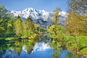 Lake Kochel Prints: Mountain impression Loisach and Herzogstand - Germany, Bavaria, Upper Bavaria