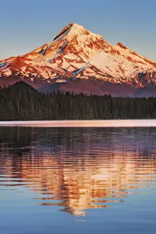 Mount Hood Prints: Mountain impression mirroring of Mount Hood at Lost Lake - USA, Oregon, Hood River