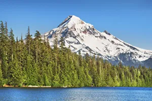 Mount Hood Prints: Mountain impression Mount Hood at Lost Lake - USA, Oregon, Hood River