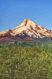 Mount Hood Prints: Mountain impression Mount Hood - USA, Oregon, Hood River, Hood River Valley