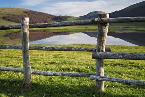 Enclosure Prints: Mountain lake near ​​Monti Sibillini, Umbria, Italy