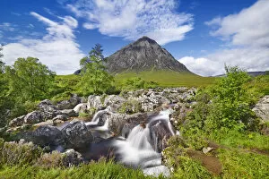 Brook Collection: Mountain landscape at Buachaille Etive Mor - United Kingdom, Scotland, Argyll and Bute