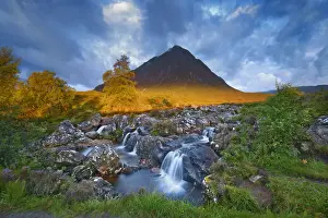 Mountain landscape at Buachaille Etive Mor - United Kingdom, Scotland, Argyll and Bute