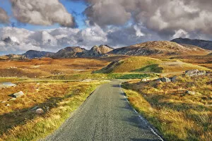 Images Dated 2nd March 2021: Mountain landscape on Lewis - United Kingdom, Scotland, Outer Hebrides, Lewis