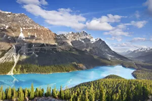 Cumulonimbus Cloud Collection: Mountain landscape with Mount Patterson at Peyto Lake - Canada, Alberta