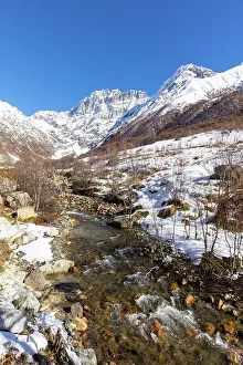 Mountain Stream Prints: Mountain stream near Ushguli, Upper Svaneti (Zemo Svaneti), Georgia