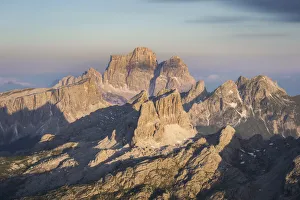Croda Da Lago Prints: The mountains of Lagazuoi, Croda da Lago, Lastoni di Formin, Cinque Torri