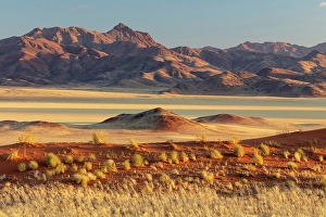 Sand Dunes Prints: Mountains and sand dunes, Namib Rand Nature Reserve, Namib Desert, Namibia