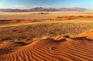 Dunes Prints: Mountains and sand dunes, Namib Rand Nature Reserve, Namib Desert, Namibia