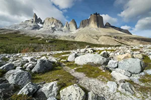 Mountains viewed from Valle Frances, Torres del Paine National Park, Magallanes Region