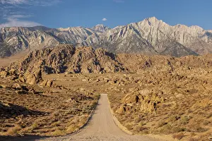 Alabama Hills Prints: Movie Road through the desert of the Alabama Hills