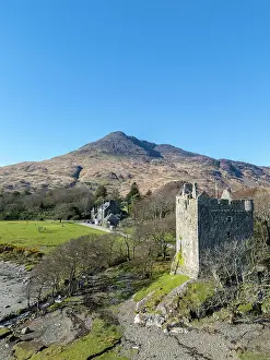 Ancient History Prints: Moy Castle and Ben Buie, Lochbuie, Isle of Mull, Scotland, UK