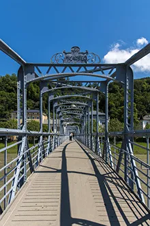 Mozartsteg bridge, Salzburg, Austria