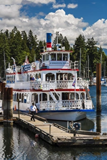 Vancouver Prints: MPV Constitution paddlewheeler, Vancouver, British Columbia, Canada