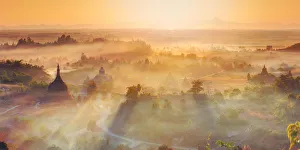 Myanmar Gallery: Mrauk U Pagodas, Rakhine State, Myanmar (Burma)