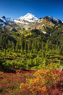 Pacific Northwest Prints: Mt. Baker in Autumn, Mt. Baker-Snoqualmie National Forest, Washington, USA