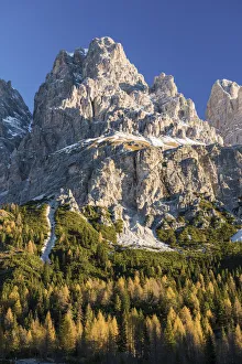 Cristallo Prints: Mt. Cristallo in Autumn, Dolomites, South Tyrol, Italy