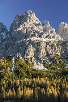 Mt. Cristallo in Autumn, Dolomites, South Tyrol, Italy