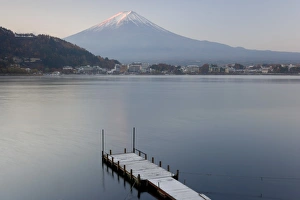Mt Fuji Prints: Mt. Fuji & Lake Kawaguchi, Kansai region, Honshu, Japan