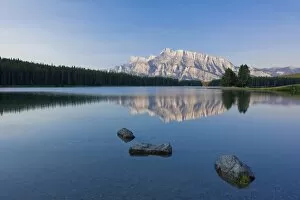Albert A Collection: Mt. Rundle and Two Jack Lake