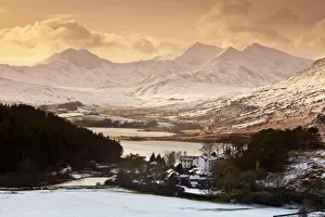 Mt Snowdon Prints: Mt. Snowdon in Winter, Snowdonia National Park, Gwynedd, Wales