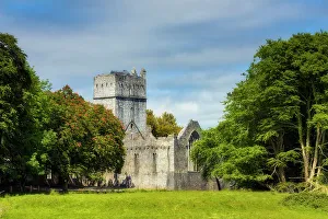 Landscape Garden Prints: Muckross Abbey ruins, Killarney National Park