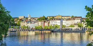 Limmat Prints: Muhlesteg Bridge and Limmat River, Zurich, Switzerland