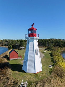 Mulholland Point Prints: Mulholland Point Lighthouse Welshpool, Campobello Island, New Brunswick, Canada