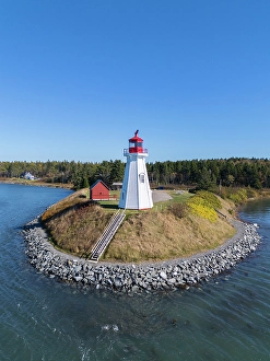Mulholland Point Prints: Mulholland Point Lighthouse Welshpool, Campobello Island, New Brunswick, Canada