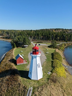 Mulholland Point Prints: Mulholland Point Lighthouse Welshpool, Campobello Island, New Brunswick, Canada