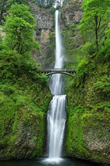 Environment Prints: Multnomah Falls, Columbia River Gorge, Oregon, USA