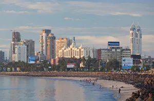 Mumbai Gallery: Mumbai skyline along Marine Drive, Mumbai (Bombay), India