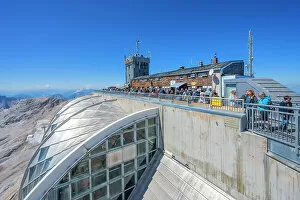 Images Dated 30th September 2022: Munchner Haus on the Zugspitz summit, Bavaria, Germany