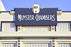 Exterior Detail Prints: Munster Chambers Art Deco Building, Napier, Hawkes Bay, New Zealand, South West Pacific
