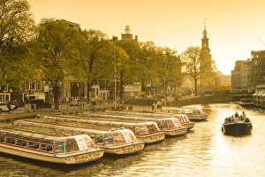 Amsterdam Gallery: Munttoren and Amstel River, Amsterdam, Netherlands