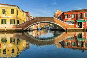 Murano Canal Reflections, Venice Lagoon, Italy