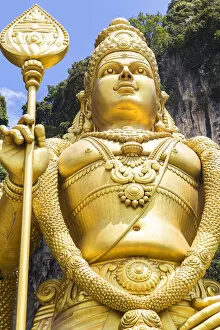 Images Dated 1st June 2015: Murugan statue at the Batu Caves, Hindu religous site, Kuala Lumpur, Malaysia Hindu