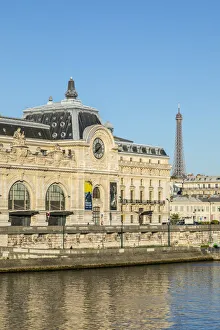 7th Arrondissement Prints: Musee D Orsay & Eiffel Tower, Paris, France