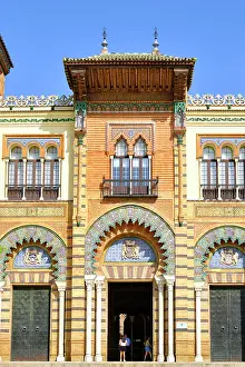 Seville Prints: Museo de Artes y Costumbres Populares de Sevilla at Plaza de Espana