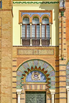 Historic Center Prints: Museo de Artes y Costumbres Populares de Sevilla at Plaza de Espana